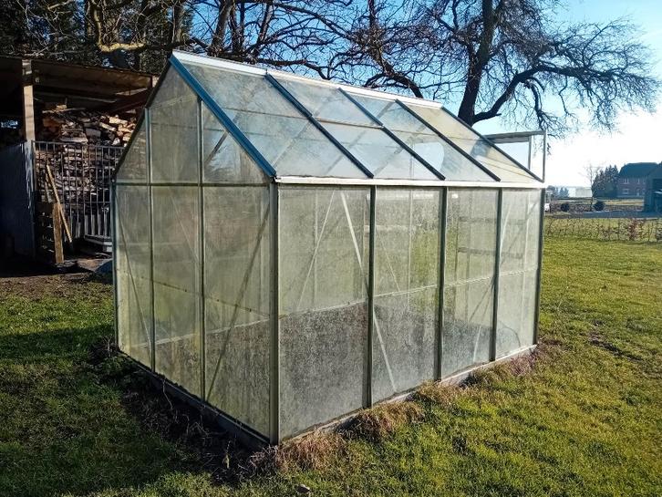 Serre 195x257x197, Jardin & Terrasse, Serres, Utilisé, Serre, Aluminium, Verre, Enlèvement