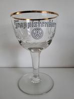 oud geslepen glas westmalle trappistenbier met gouden rand, Ophalen of Verzenden, Zo goed als nieuw, Glas of Glazen, Overige merken