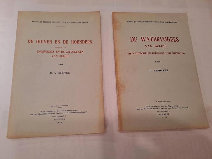 De duiven en de hoenders, de watervogels. R. Verheyen., Boeken, Overige Boeken, Gelezen, Ophalen of Verzenden