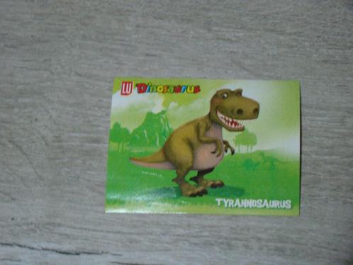 Dinosaurus sticker - Tyrannosaurus   - LU  dino  6,5 x5cm, Collections, Photos & Gravures, Comme neuf, Gravure, Animal, Enlèvement