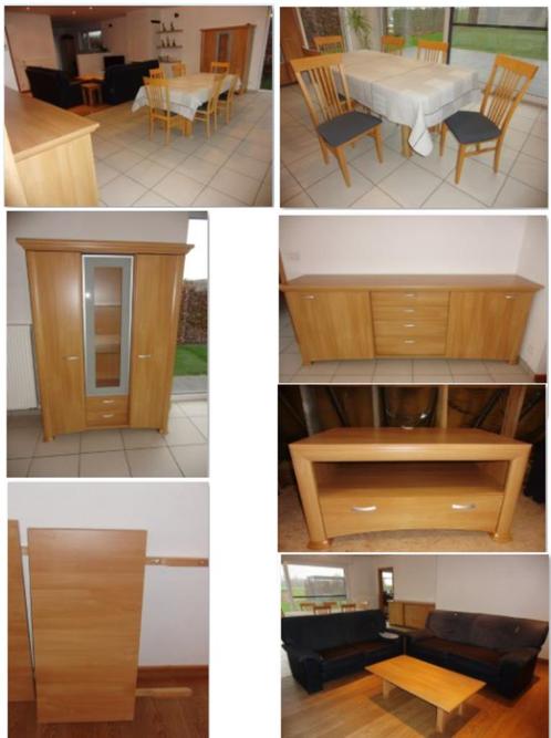 Eetkamer compleet (eventueel met gratis salon), Huis en Inrichting, Complete eetkamers, Gebruikt, 6 tot 8 stoelen, Ophalen