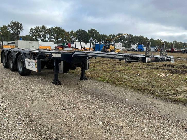 2014 D-tec Flexitrailer Containerchassis, Auto's, Vrachtwagens, Bedrijf, Aanhangers en Opleggers, Overige brandstoffen