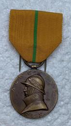 Medaille, Herinneringsmed Regeerperiode Albert-1, 1909-1934, Verzamelen, Ophalen of Verzenden, Landmacht, Lintje, Medaille of Wings