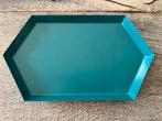 Petrol blauw groen schaaltje, Ophalen of Verzenden, Zo goed als nieuw, Overige vormen, Metaal