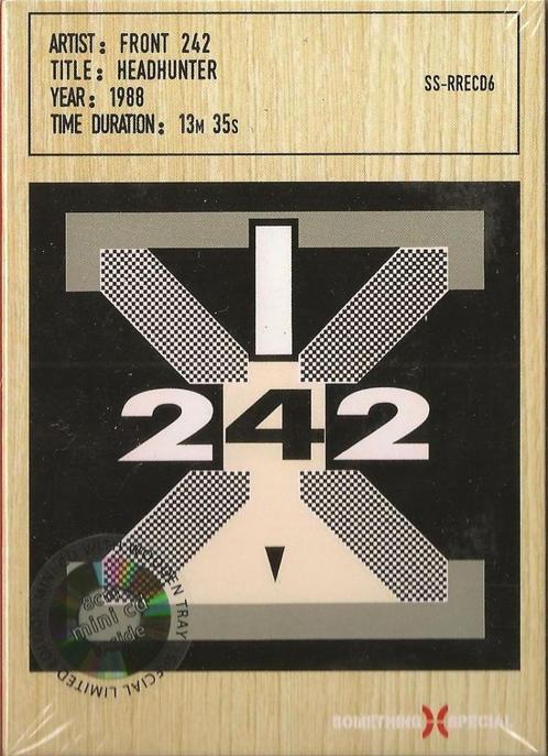 FRONT 242 HEADHUNTER LIMITED MINI CD IN WOODEN BOX + STICKER, Cd's en Dvd's, Cd's | Overige Cd's, Nieuw in verpakking, Verzenden