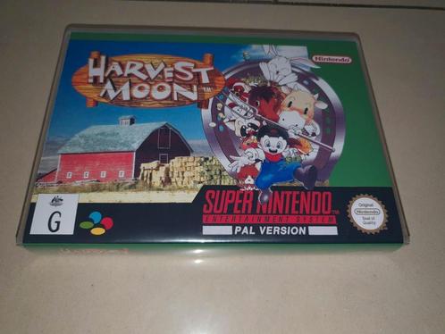 Harvest Moon SNES Game Case, Games en Spelcomputers, Games | Nintendo Super NES, Zo goed als nieuw, Verzenden