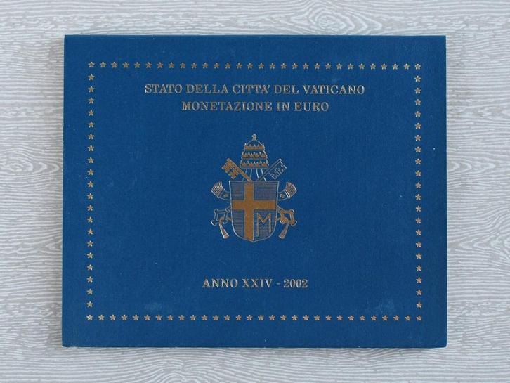 Euroset 2002 BU - Vaticaan - 8 munten van 1 cent tot 2 euro, Postzegels en Munten, Munten | Europa | Euromunten, Setje, Overige waardes