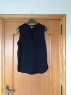 Zwart bloesje zonder mouwen, H&M, maat 40 onderaan afgerond, Kleding | Dames, Blouses en Tunieken, Maat 38/40 (M), H&M, Zwart
