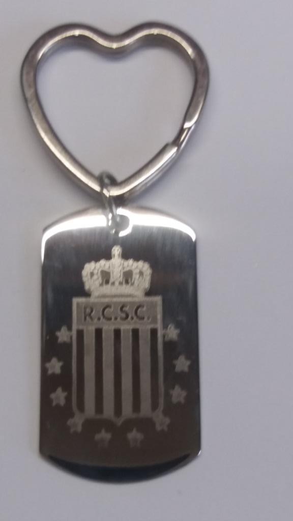 Stalen sleutelhanger: SPORTING DE CHARLEROI, Verzamelen, Sleutelhangers, Nieuw, Merk, Ophalen of Verzenden