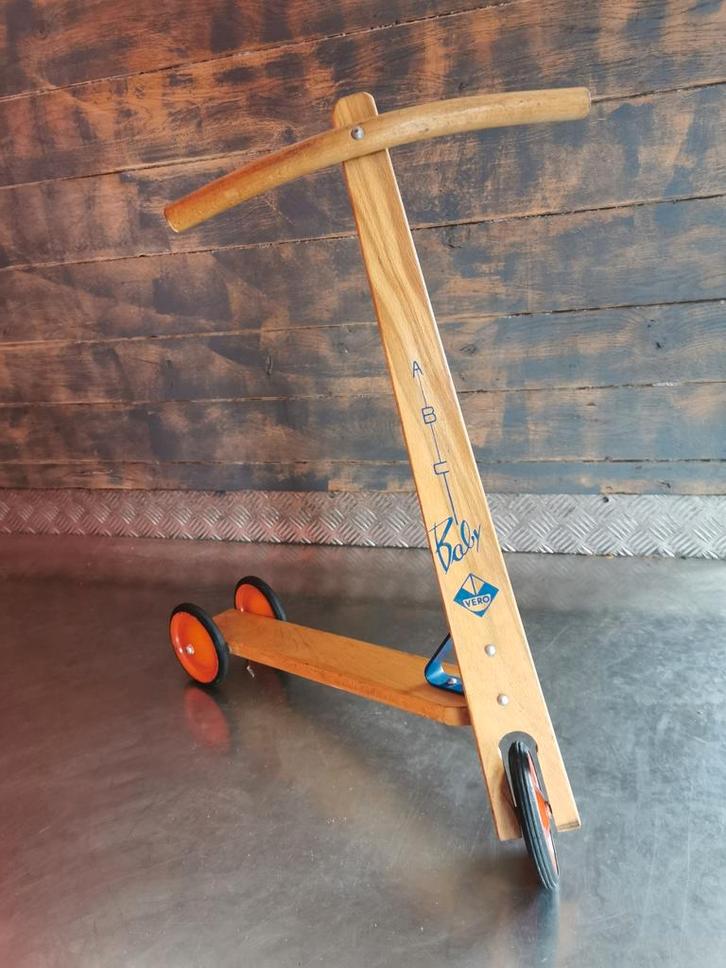 Vintage houten step ABC jaren 70, Antiek en Kunst, Antiek | Speelgoed, Ophalen of Verzenden