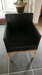 Bijzet stoel/zetel, Huis en Inrichting, Ophalen, Hout, Zwart, Zo goed als nieuw