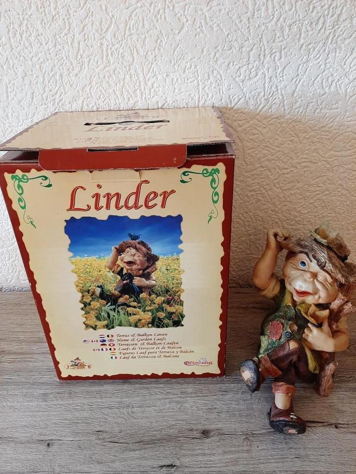 Laven efteling Linder met zijn vlinders in orginele doos, Verzamelen, Efteling, Zo goed als nieuw, Beeldje of Poppetje, Ophalen of Verzenden
