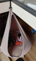 hangnest, beige, Tuin en Terras, Hangmatten, Ophalen, Opvouwbaar, Meerpersoons, Zo goed als nieuw