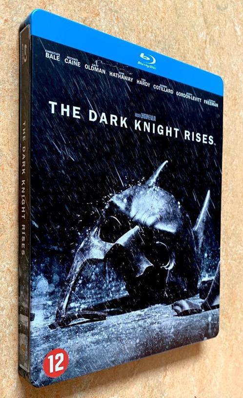 BATMAN - THE DARK KNIGHT RISES /// Steelbook - 2 BLURAY, CD & DVD, Blu-ray, Comme neuf, Action, Coffret, Enlèvement ou Envoi
