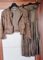 Prachtig en uniek koperkleurig ensemble, Kleding | Dames, Jasjes, Kostuums en Pakken, Maat 38/40 (M), Kostuum of Pak, Overige kleuren