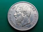 5 frank 1868 leopold II zilver, Postzegels en Munten, Munten | België, Zilver, Ophalen of Verzenden, Losse munt, Zilver