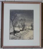 Gies Cosyns, Winter 1961, houtskool, 48 x 38 cm, Antiek en Kunst, Ophalen