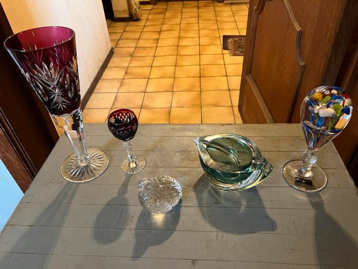 Kristal (VSL, Swarovski, Boheems,…) en Murano (34 stuks!), Antiek en Kunst, Antiek | Glaswerk en Kristal, Ophalen