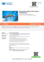 Movie park germany, Tickets & Billets