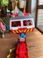 Paw patrol brandweertruck + 6 figuren, Kinderen en Baby's, Ophalen, Gebruikt