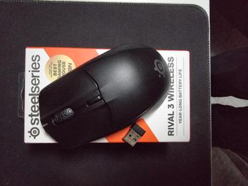 Steelseries Rival 3 sans fil, Enlèvement ou Envoi, Utilisé, Steelseries, Droitier
