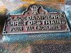 Une ancienne plaque trains Français, Enlèvement