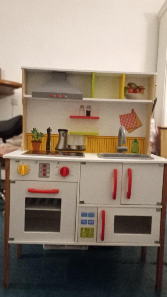 Kinderkeuken, Kinderen en Baby's, Speelgoed | Speelkeukens, Zo goed als nieuw, Speelkeuken, Hout, Ophalen