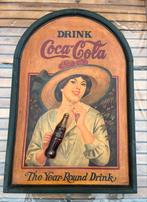 1950’s Coca-Cola reclamebord, Verzamelen, Ophalen, Reclamebord