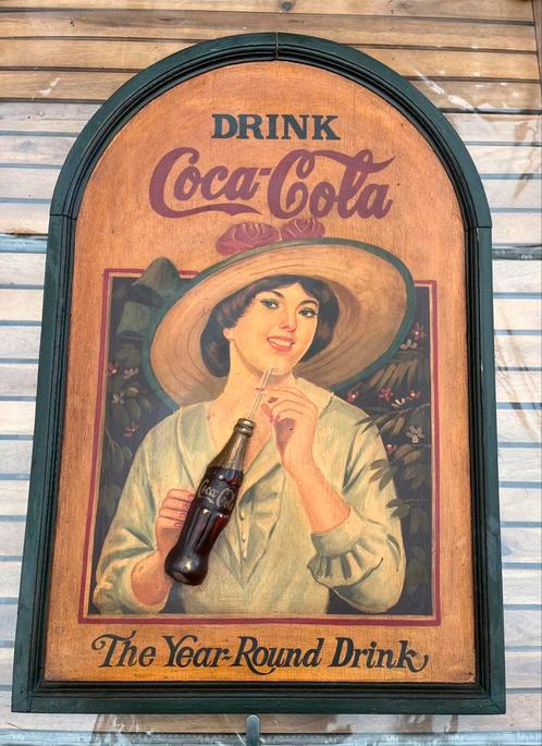 1950’s Coca-Cola reclamebord, Verzamelen, Merken en Reclamevoorwerpen, Reclamebord, Ophalen