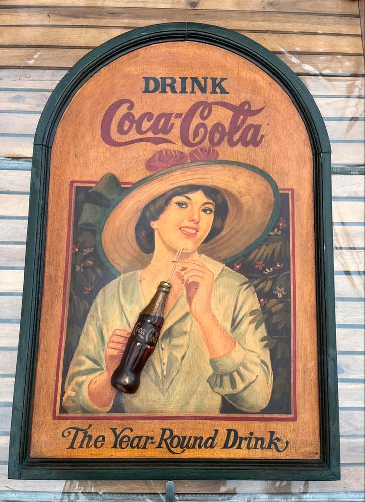 1950’s Coca-Cola reclamebord, Verzamelen, Merken en Reclamevoorwerpen, Reclamebord, Ophalen