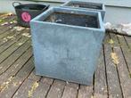 Pots de fleur imitation beton, Ophalen, Gebruikt, Minder dan 60 cm, Vierkant