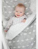 NIEUW Fresk whale Grey dekbedovertrek ledikant/babybed/cot, Kinderen en Baby's, Ophalen of Verzenden, Nieuw, Dekbedovertrek