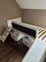 Eenpersoonsbed met glijbaan, Kinderen en Baby's, Kinderkamer | Bedden, Ophalen, Matras