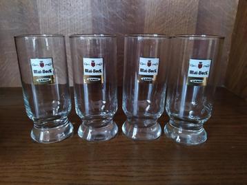 Lot de 4 verres "Mai-Bock Lamot" état impeccable, Enlèvement