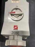 Mennekes Wandcontactdoos 63A 5P 6H 400V IP67 DUO, Ophalen, Zo goed als nieuw
