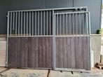 Voorpaneel paardenbox met schuifdeur - 3m, Stalling, 1 paard of pony