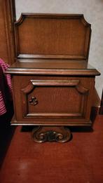 2 vintage houten nachtkastjes, Antiek en Kunst, Ophalen