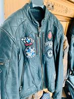 Goed gepantserde retro motorvest, Ophalen, Gedragen, Maat 48/50 (M), Zwart