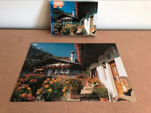 Puzzel Alpen Grainau 1000 stukjes - compleet!, Hobby en Vrije tijd, Denksport en Puzzels, Gebruikt, Legpuzzel, 500 t/m 1500 stukjes