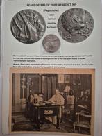 Satirische WWI-medaille Karl Goetz + paus Benedictus XV, Ophalen of Verzenden