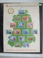 15 DDR Postzegelblad, Postzegels en Munten, Postzegels | Europa | Duitsland, DDR, Verzenden, Gestempeld