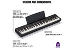 Yamaha P 125 digitale piano, Muziek en Instrumenten, Ophalen, Zwart, Digitaal, Zo goed als nieuw