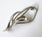 Vintage TEKA van Theodor Klotz zilveren 925 broche met Parel, Ophalen of Verzenden, Zilver, Broche, Met edelsteen