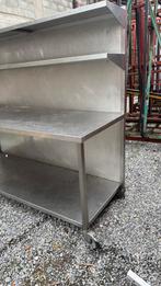 Inox table avec etager, Enlèvement ou Envoi