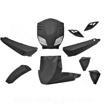 mbk stunt oud model, set kappen 9 stuks zwart , 95 euro  beschikbaar voor biedingen
