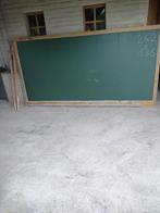 zeer groot gaaf vintage schoolbord, krijtbord, Ophalen, Gebruikt, Krijtbord