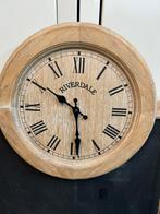 Memorybord, klok RIVERDALE 1 m x 55 cm, Huis en Inrichting, Ophalen, Zo goed als nieuw, Analoog, Wandklok