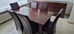 Table à manger + 6 chaises, Comme neuf, Rectangulaire, Autres essences de bois, 50 à 100 cm