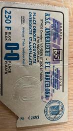 Voetbalticket RSC Anderlecht- FC Barcelona 1983, Tickets en Kaartjes, Losse kaart