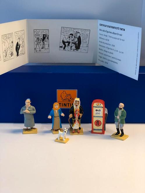 Mini série tintin figurines album au pays de l’or noir, Collections, Personnages de BD